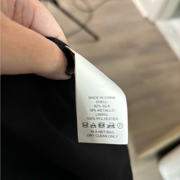 Kate Spade Purple and Green Print Sleeveless Blouse Gold Metallic Detail Size XS - Picture 7 of 7